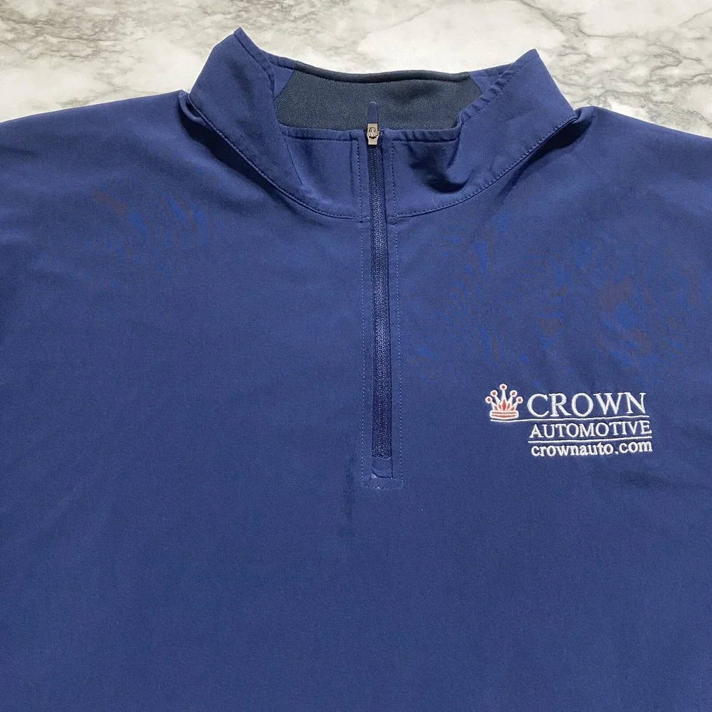 Nike Dri-Fit Crown Automotive Men's Sweatshirt Size XL Blue Long Sleeve 746102 - Picture 2 of 12